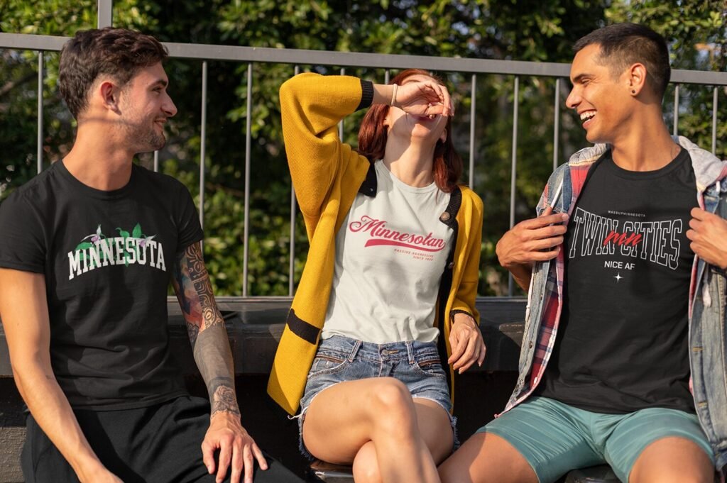 Locals in Wassup tees