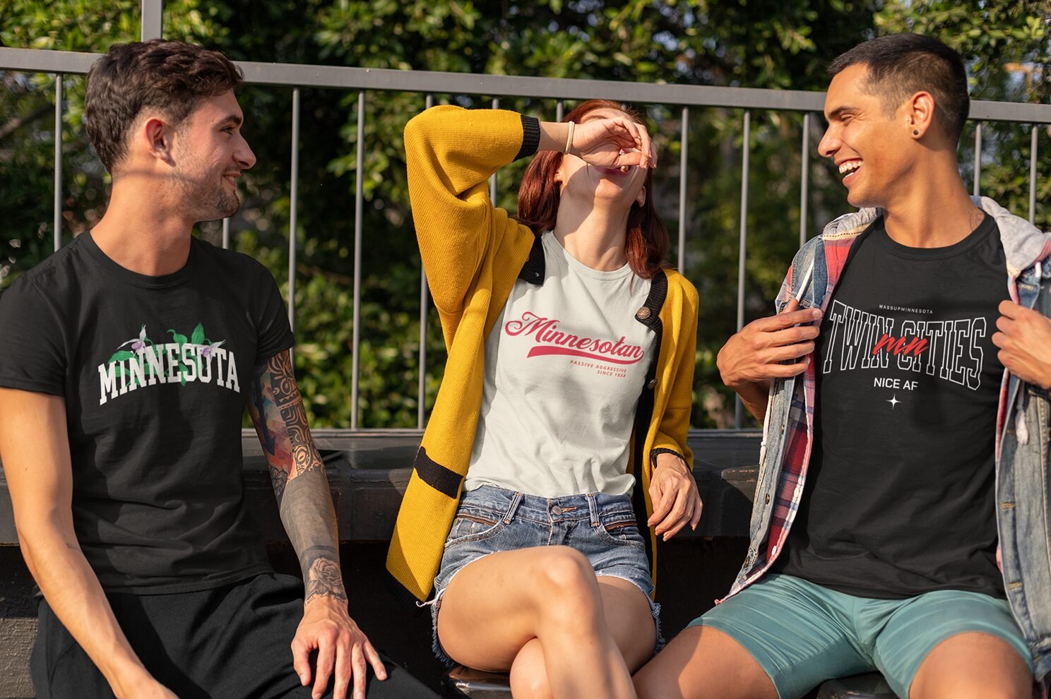 Locals in Wassup tees